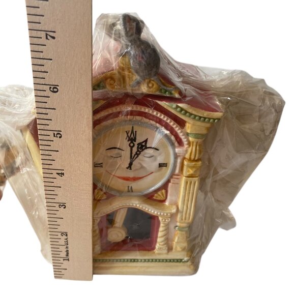 Dept 56 Storybook Hickory Dickory Dock Handpainted Ceramic Teapot Tea Set Retire - Picture 8 of 11